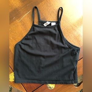 Black tank/crop top size XS
